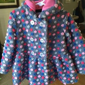 Girls 2T Olive & Lucy Polka Dot Coat